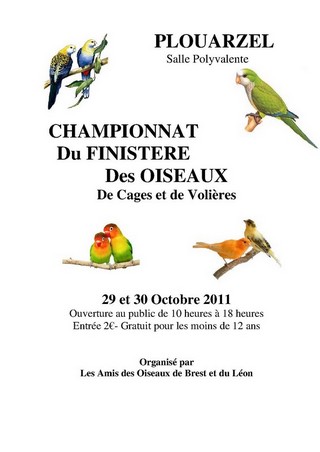 Championnat du Finistère des Oiseaux 2011