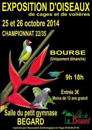 Championnat des COTES d'ARMOR et ILLE-ET-VILAINE des Oiseaux 2014