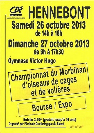 Championnat du Morbihan des Oiseaux 2013