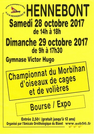 Championnat du Morbihan des Oiseaux 2017